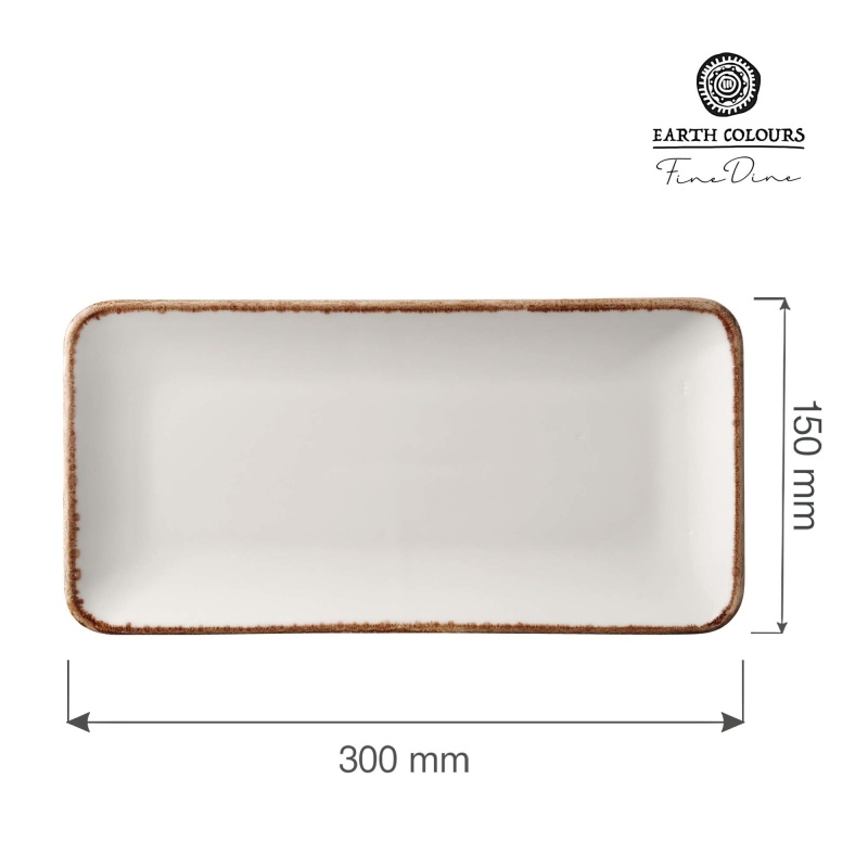 Vanilje taldrik, 300x150mm