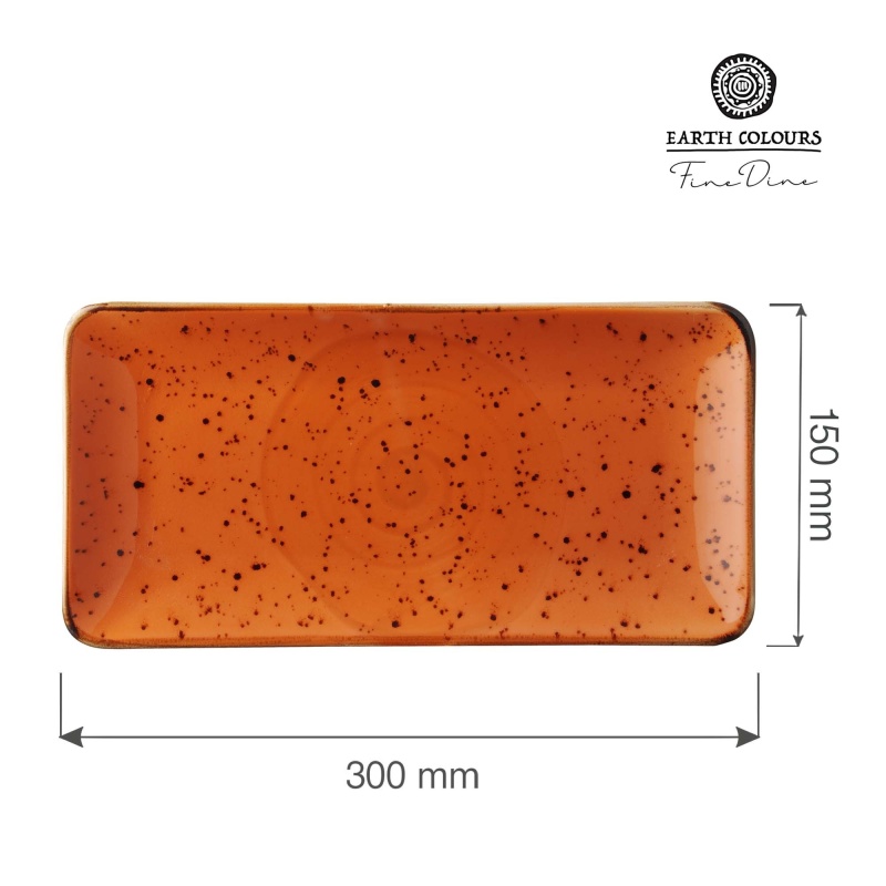 Dahlia taldrik, 300x150mm