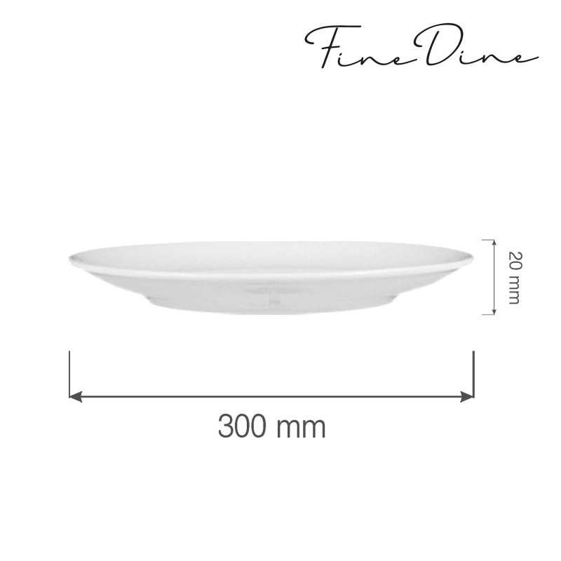 Bianco ääristeta taldrik, 300mm