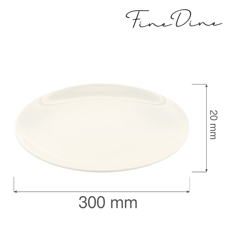 Crema ääristeta taldrik, 300mm