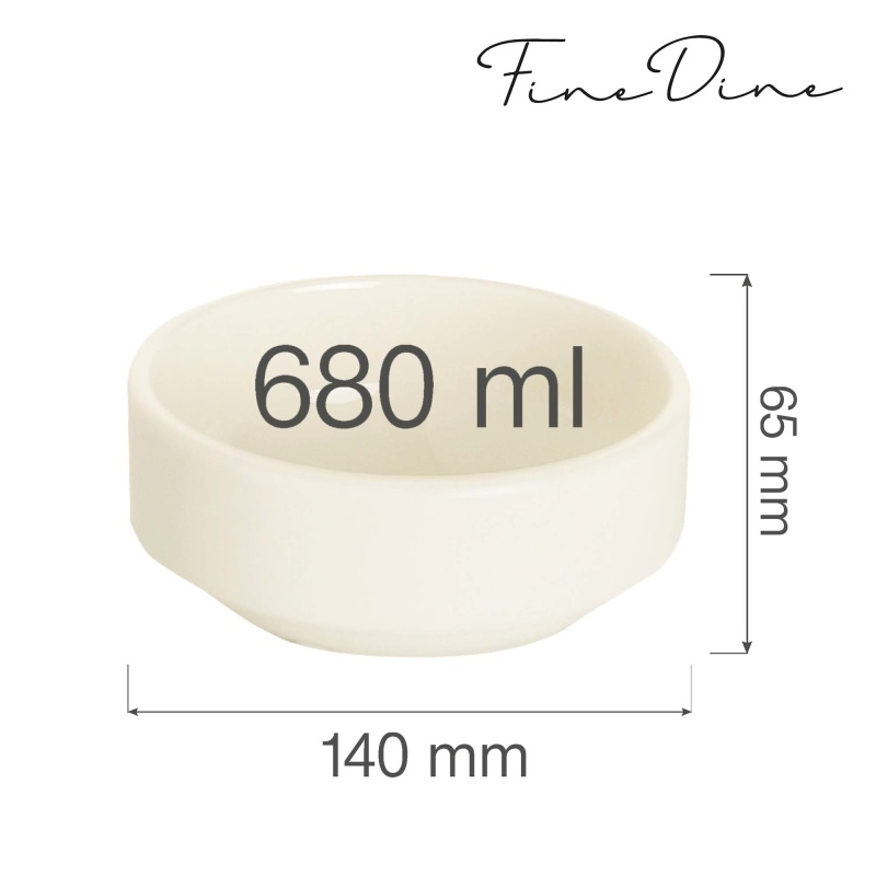 Crema virnastatav kauss, 140 mm
