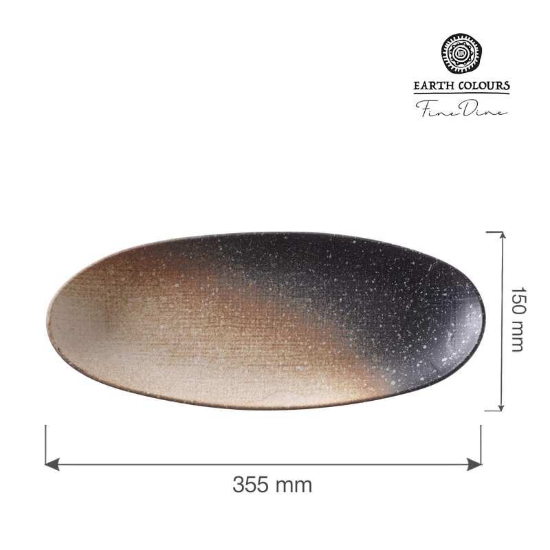 Moon ovaalne taldrik serveerimiseks, 355mm