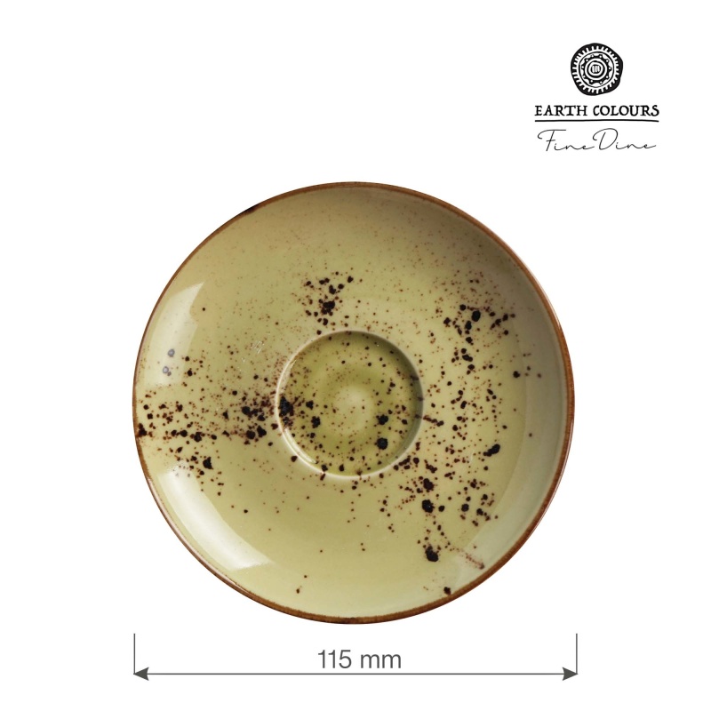 Olive espresso alustass, 115 mm