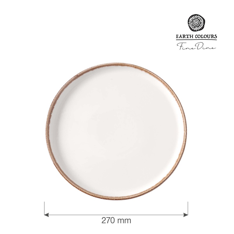 Vanilje kõrge äärega taldrik, 270mm