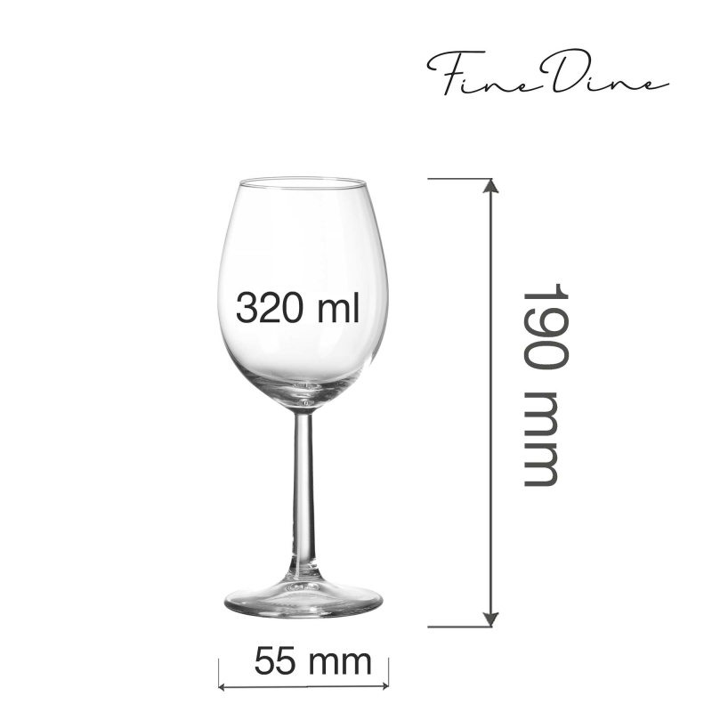 Volare banquet veiniklaas, 320ml