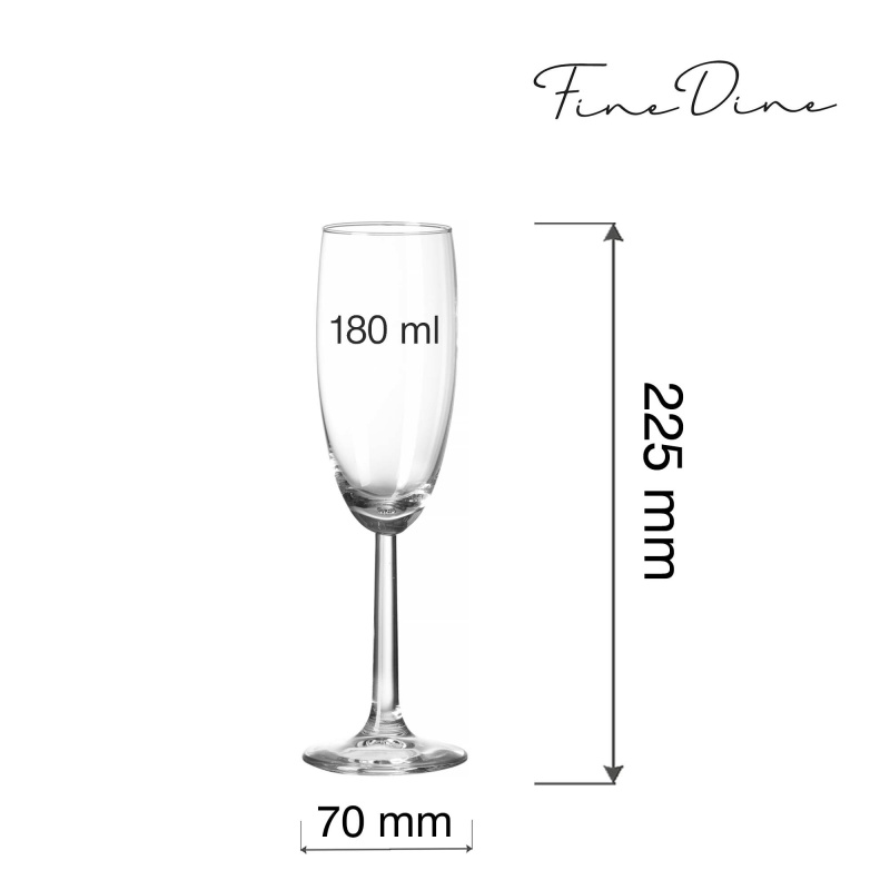 Volare banquet šampanjaklaas, 180ml