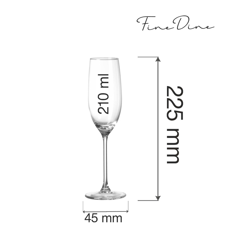 Cantare šampanjaklaas, 210ml