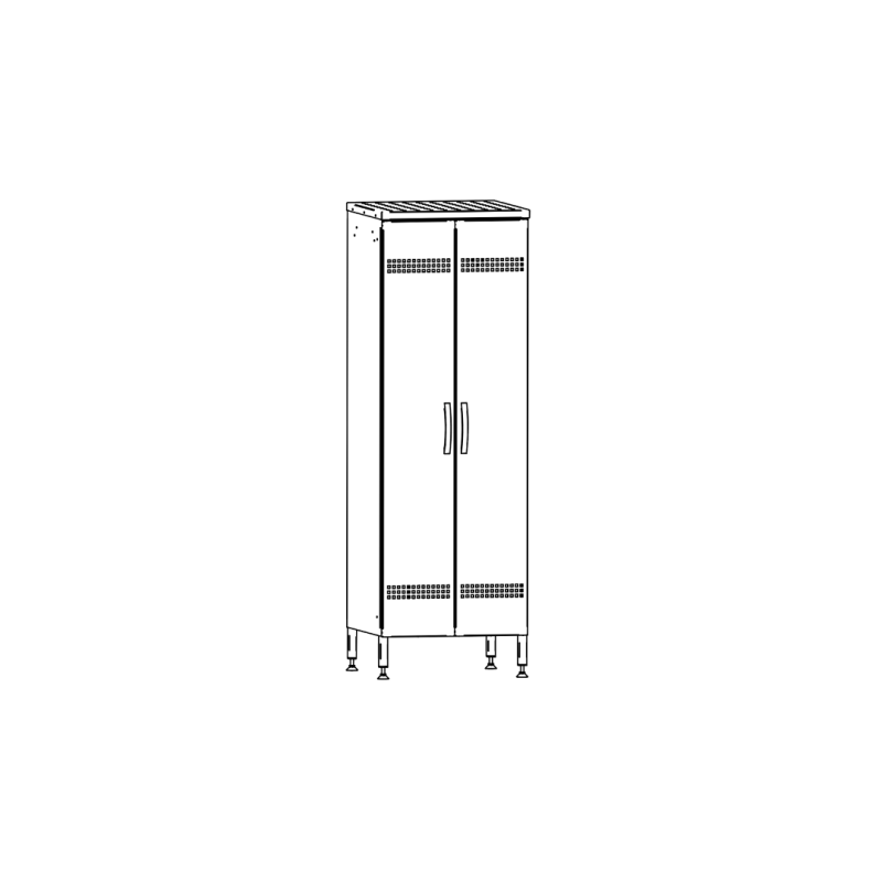 Koristuskapp 600x610x1850mm