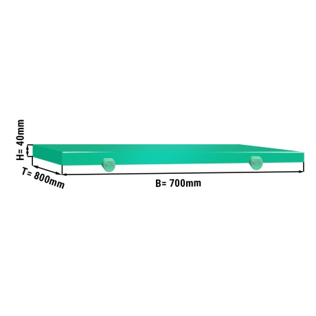 Chopping board for butcher table 700x800mm, green