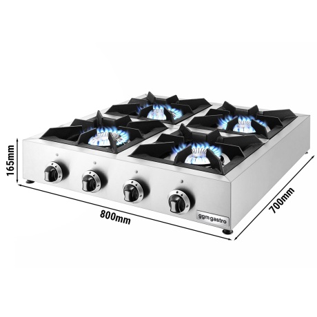 Gaasipliit 4x 5kw
