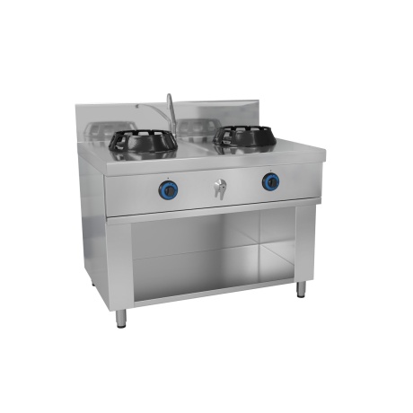 Wokpliit gaasiga - 2 põletit - 28 kw