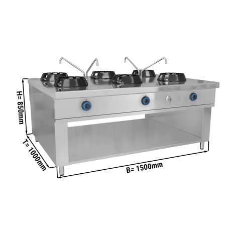 Wokpliit gaasiga - 6 kohaline - 84 kw