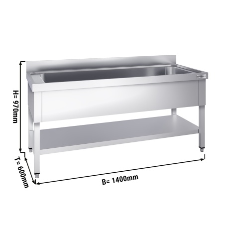 Potipesuvalamu alusriiuliga 140x60cm