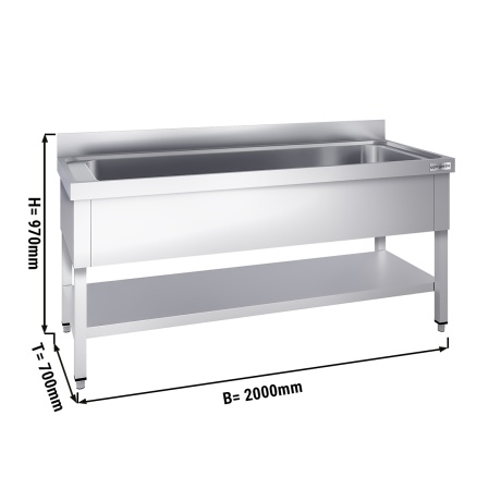 Potipesuvalamu alusriiuliga 200x70cm