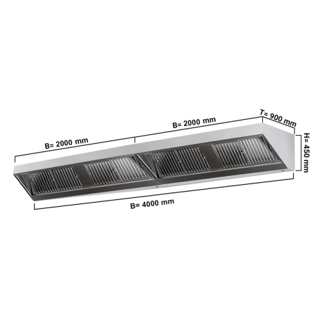 Seinakubu filtri ja valgusega 4000x900x450mm