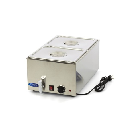 Bain marie - с краном - включая комплект 2 x 1/2 GN - электрический