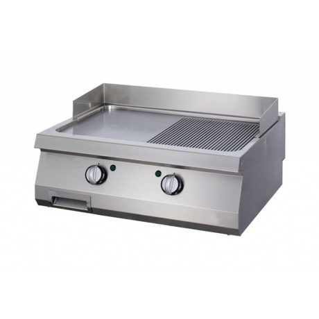 Gaasigrill 1/2 soonega 80x70cm, kroom