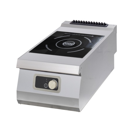 Heavy duty cooker - 1 burner - induction - single unit - 70cm deep