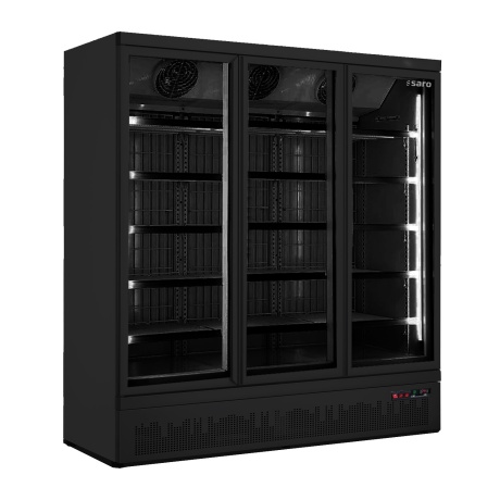 Saro freezer with glass door - black model gtk 1480 s