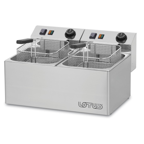 Fritüür 7+7l LOTUS 54x42x30cm 6kw/230v