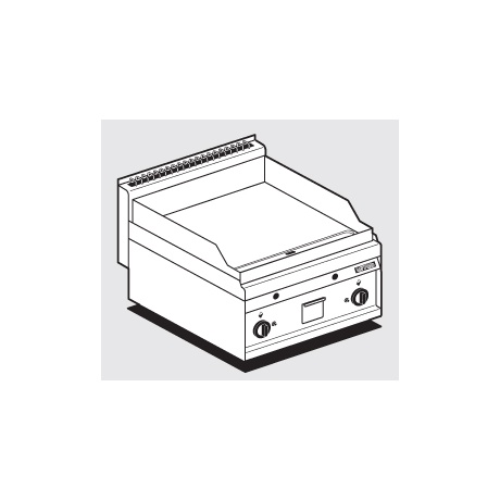 Gaasi plaatgrill LOTUS 60x65x29cm, sile