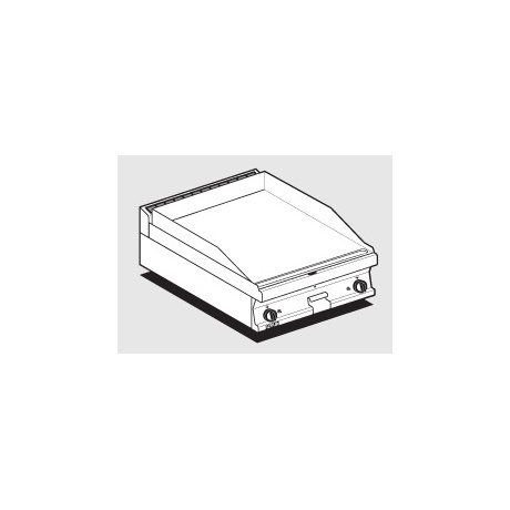 Gaasi plaatgrill LOTUS 60x60x28cm, sile
