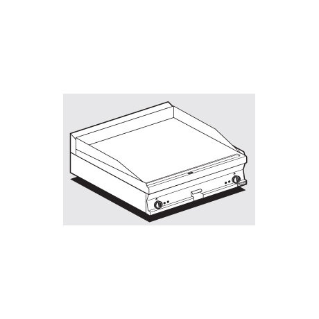 Plaatgrill LOTUS 80x60x28cm, sile