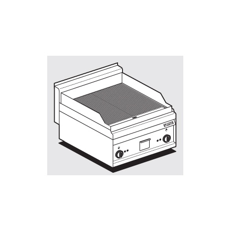 Plaatgrill LOTUS 60x65x29cm, rihvel