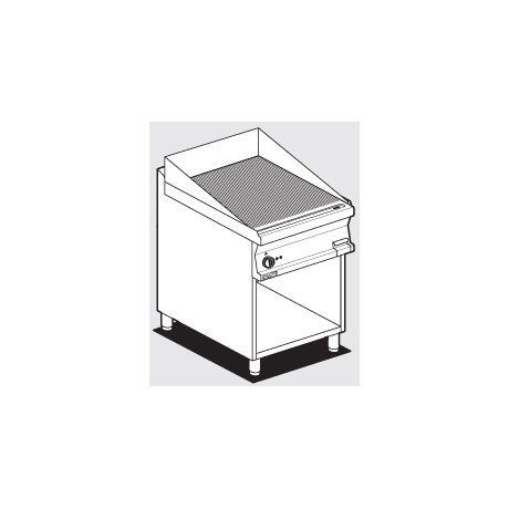 Plaatgrill alusraamiga LOTUS 60x70,5x90cm, rihvel