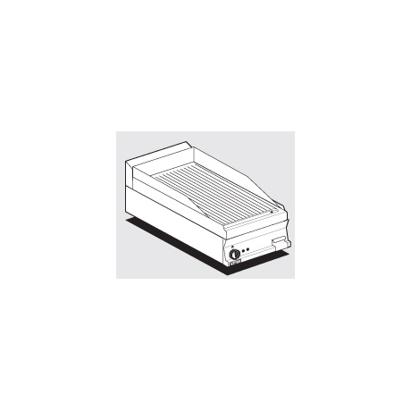 Plaatgrill LOTUS 40x60x28cm, rihvel