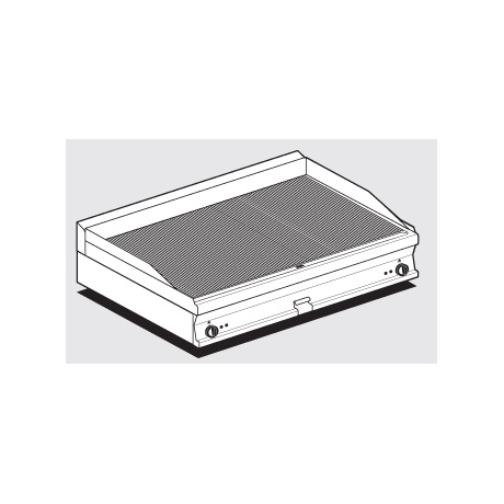 Plaatgrill LOTUS 120x70,5x28cm, rihvel