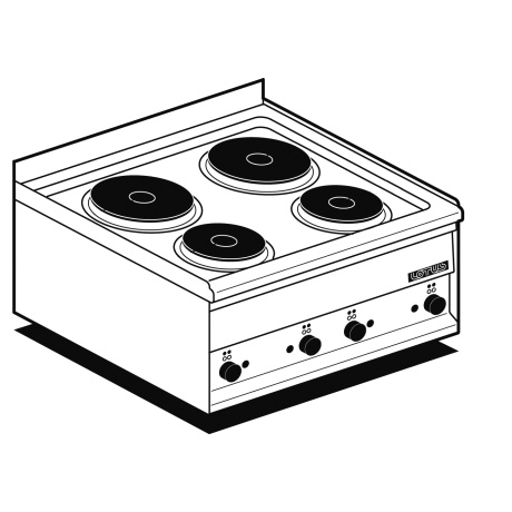 Elektripliit LOTUS 60x50x29cm 400v