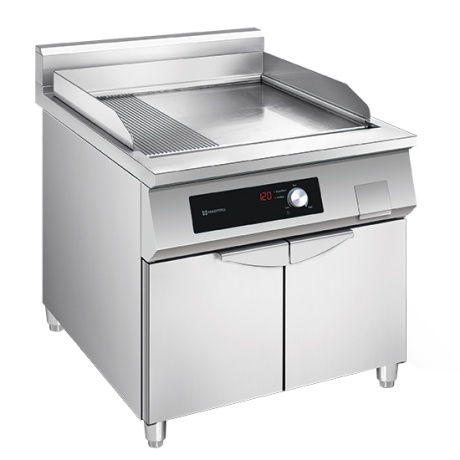 Induktsioon plaatgrill MASTRO, sile+rihvel
