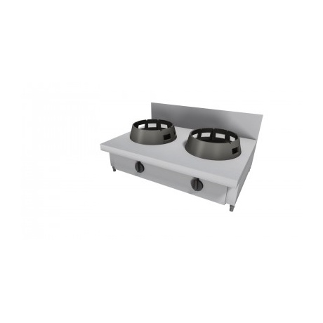 Wok pliit, tagaäärega 2x21kw 100x60cm