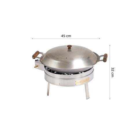Cataplana komplekt pro-450 inox cat