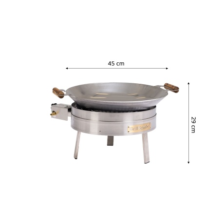 Gaasipõletiga wok pro-450 inox