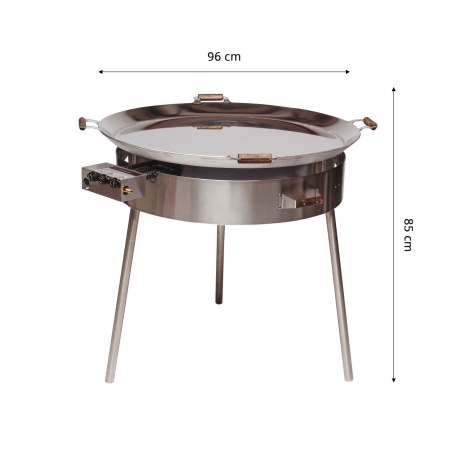 Gaasipõletiga grillpann paella pro-960 inox