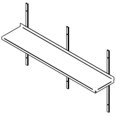 Roostevaba seinariiul 1600x300mm