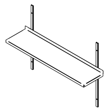 Roostevaba seinariiul 1000x300mm