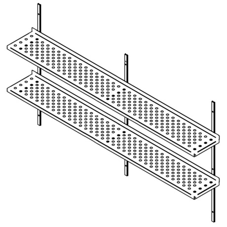 Seinariiul 1600x300mm perforeeritud, 2 tasapinda
