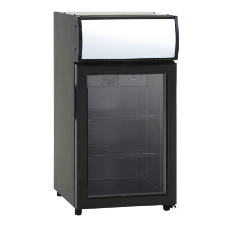 Refrigerator 59l, with glass doors