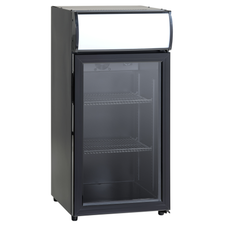 Refrigerator 84l, with glass doors