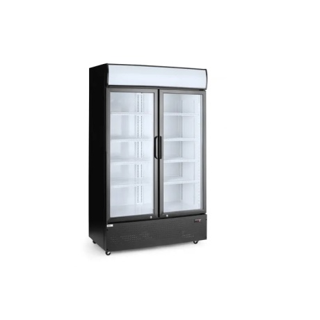 Klaasustega külmik 618L