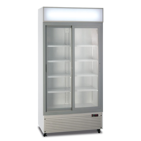 Joogikülmik 495L, 94x56x198cm, liuguksed, valge