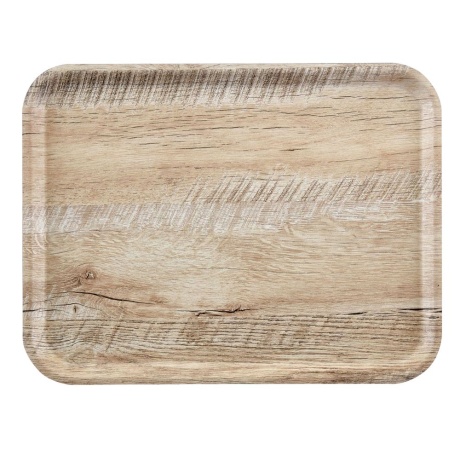 Capri serving tray., cambro, light oak, wood light, 370x530x(h)mm