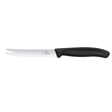 VICTORINOX swiss classic juustu- ja vorstinuga, 110 mm, must