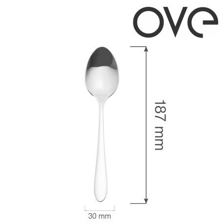 Como jälkiruokalusikka, ovea, 187 mm
