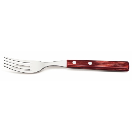 Steak /pizza table fork, horeca line ā€“ 12 piece set, tramontina, red, 12 pcs., (l)200mm