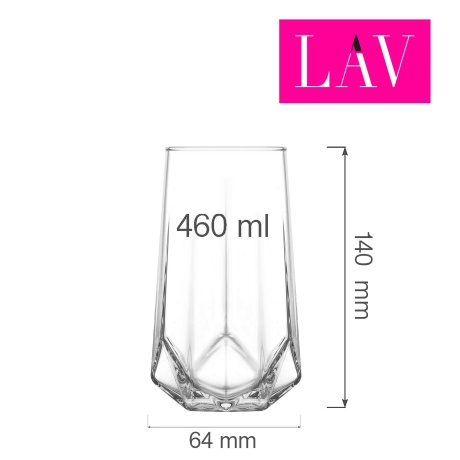 Verona long drink klaas 460 ml