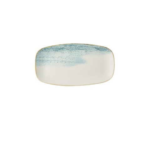 Homespun accents aquamarine taldrik, 298x153mm
